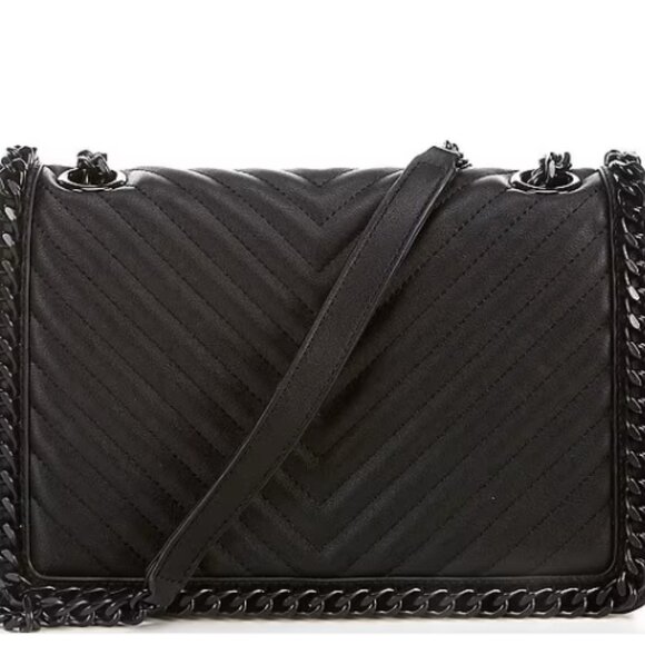 ALDO Greenwald Chain Border Quilted Cross Boody Bag in Black Colour - Picture 4 of 11